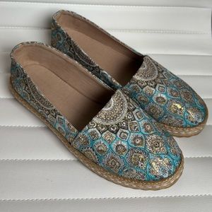 Women’s Handmade Straw Flats Size 9.5/40